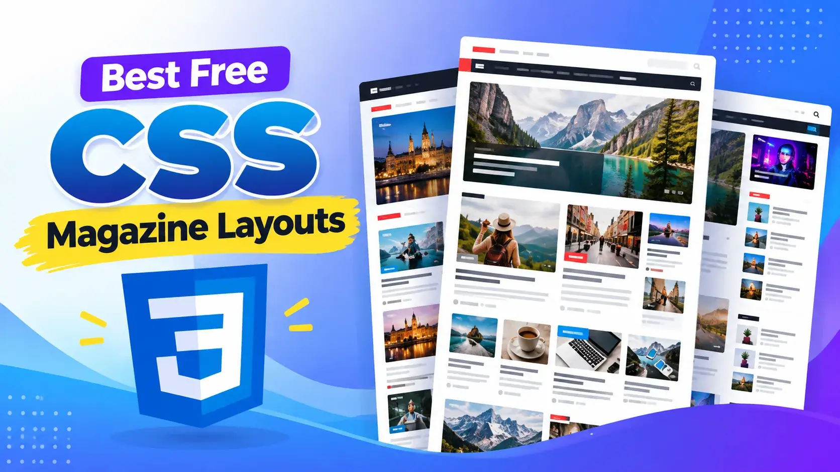 Best Free CSS Magazine Layouts for Modern Websites 2026