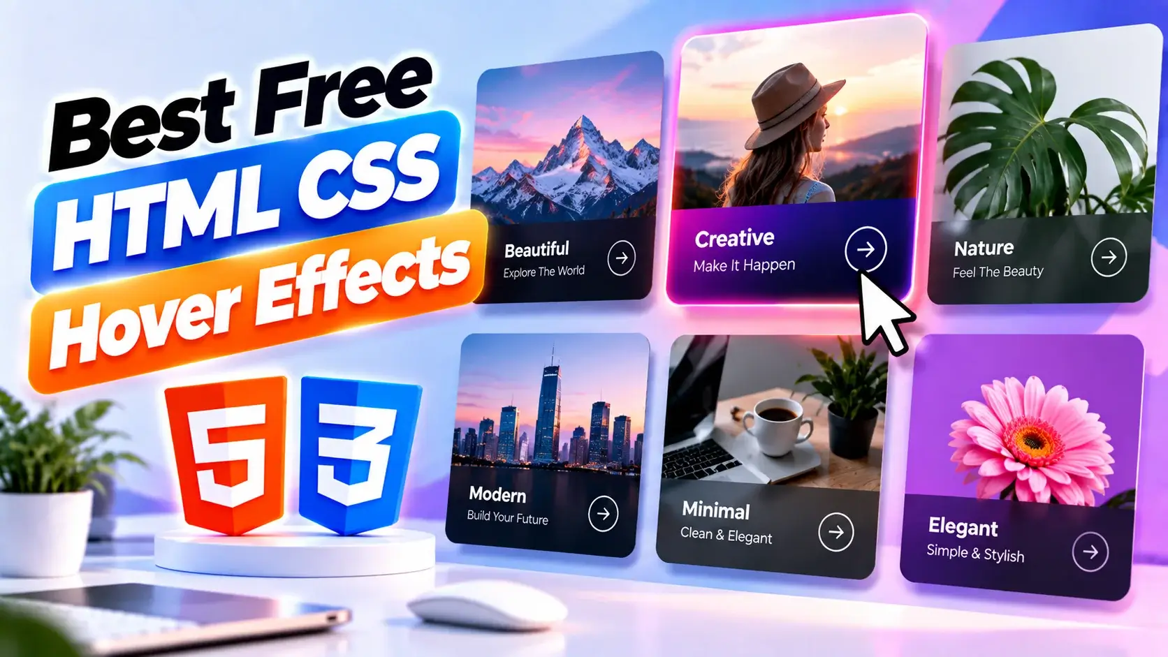 Best Free HTML CSS Hover Effects for Modern Websites