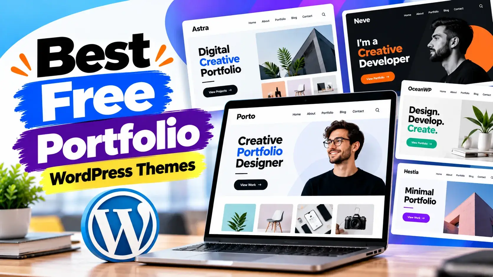 Best Free Portfolio WordPress Themes for Creatives 2026