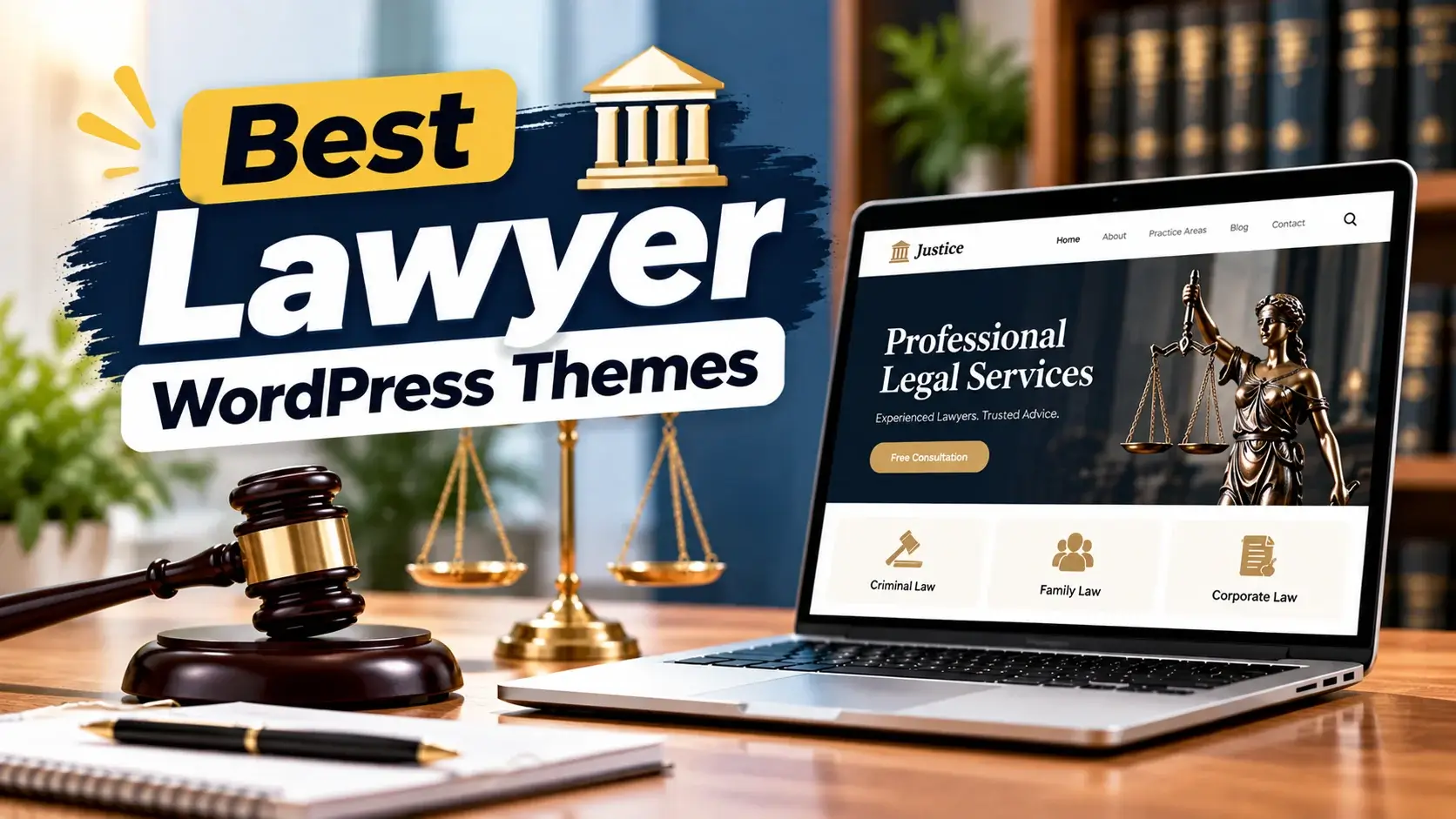 Best Free Lawyer WordPress Themes for Law Firms
