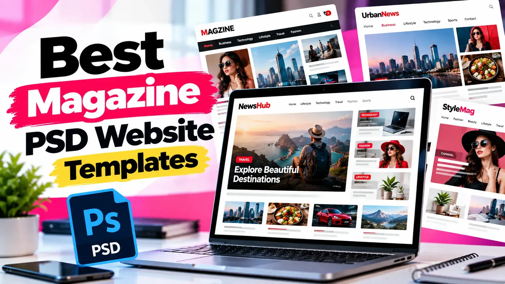 Best Magazine PSD Website Templates for Modern Designs 2026