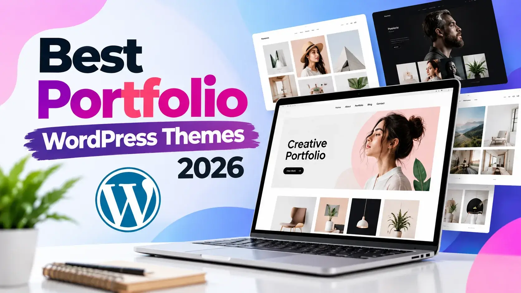 Discover the best portfolio WordPress themes in 2026 for designers, photographers, freelancers, and creatives. Build a stunning professional portfolio website.