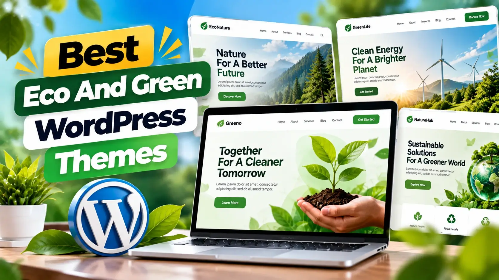 Best Eco and Green WordPress Themes for Eco Websites 2026