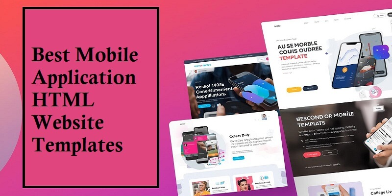 Mobile Application HTML Website Templates