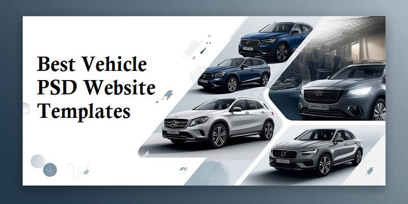Vehicle PSD Website Templates