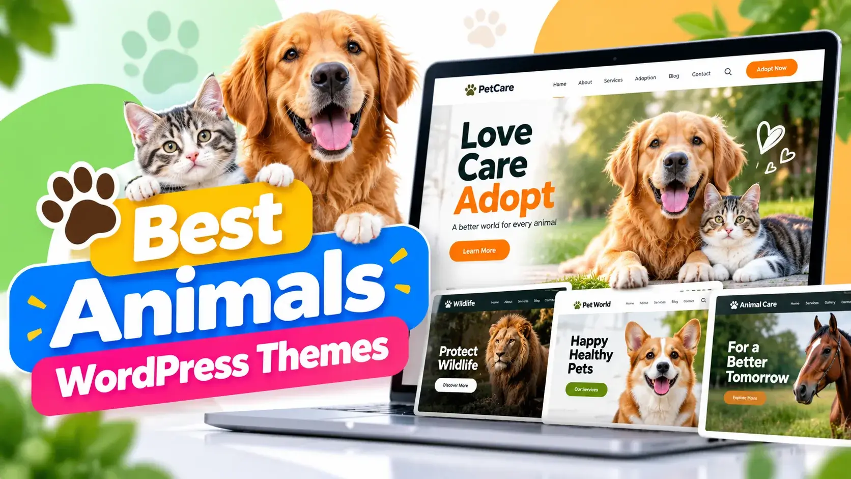 Best Animals WordPress Themes for Pet Websites 2026