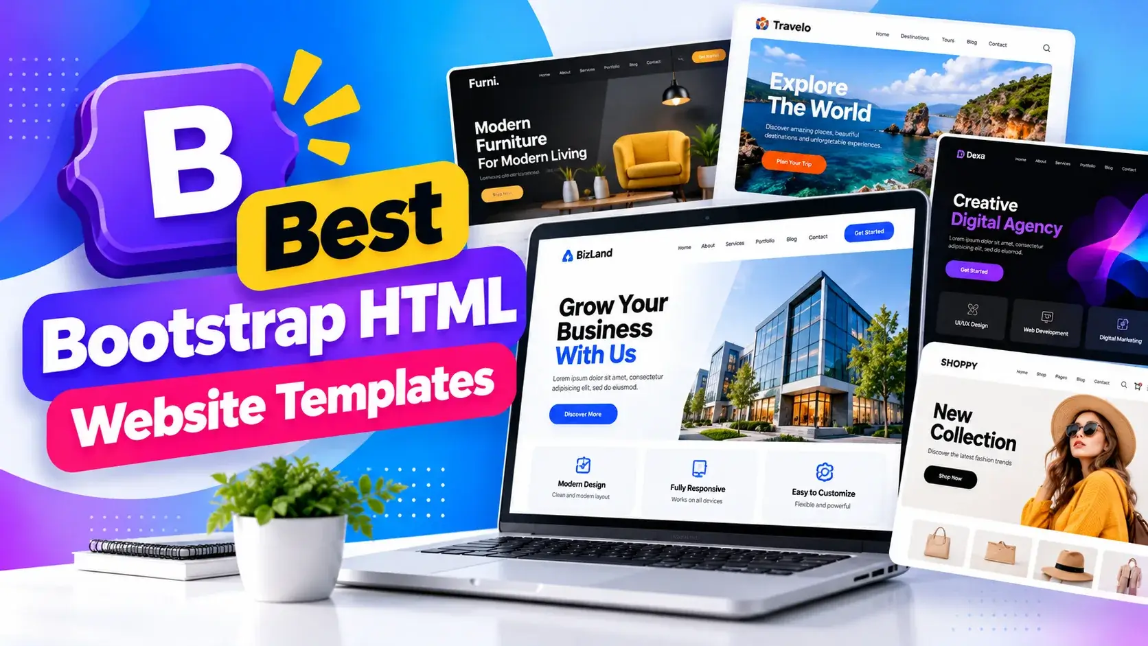 Best Bootstrap HTML Website Templates 2026