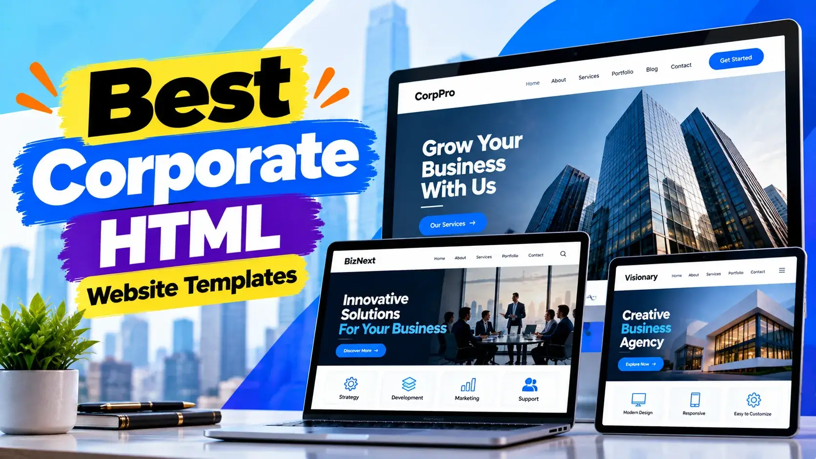 Best Corporate HTML Website Templates for Businesses