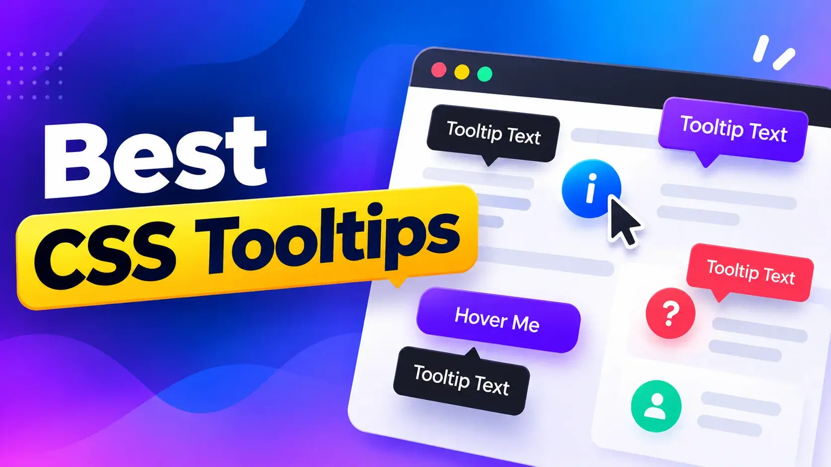 Best CSS Tooltips 2026: Free Examples & Libraries 2026