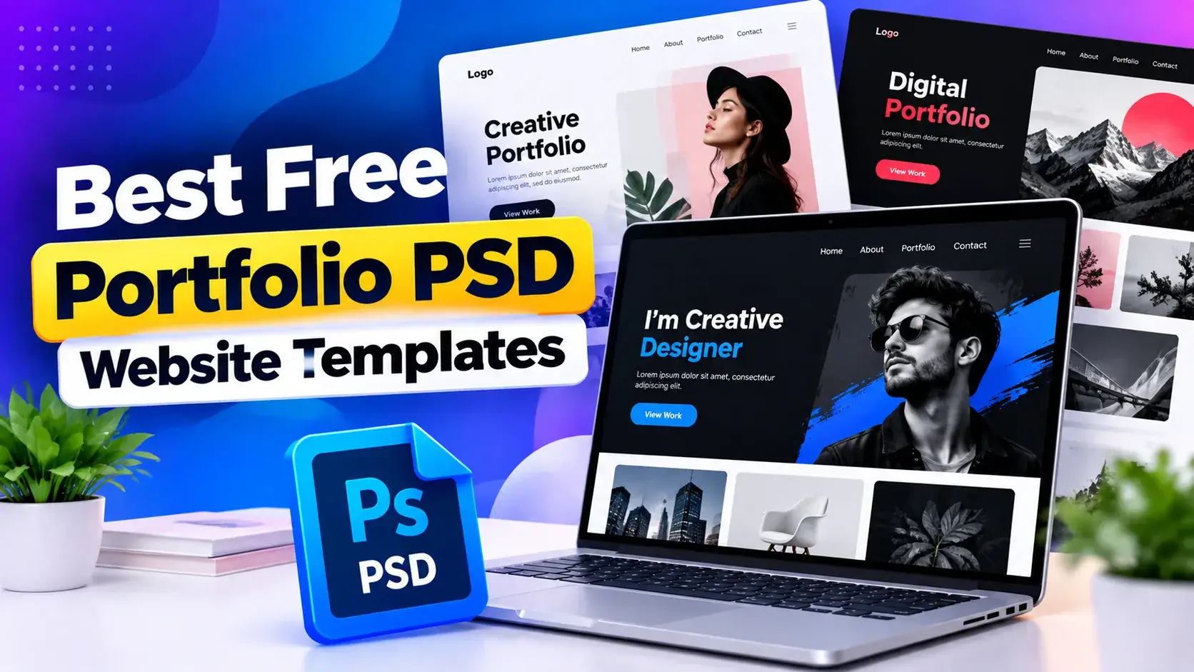 Best Free Portfolio PSD Website Templates 2026