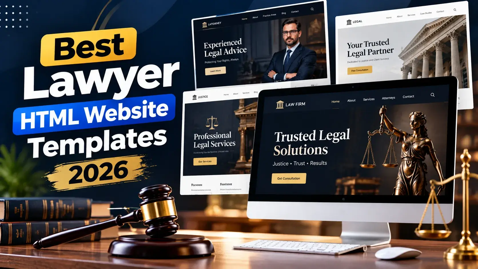 Best Lawyer HTML Website Templates 2026