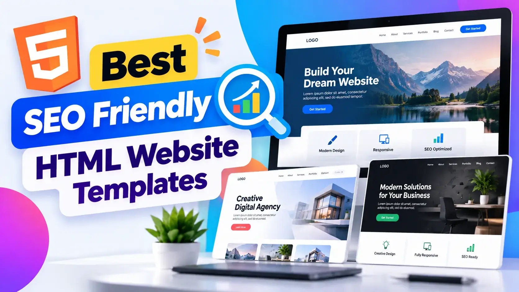 Best SEO-Friendly HTML Website Templates 2026