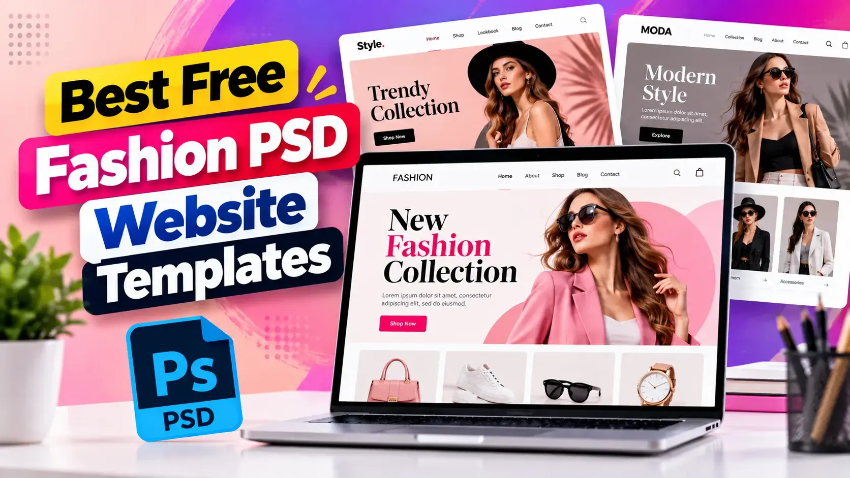 Best Free Fashion PSD Website Templates 2026