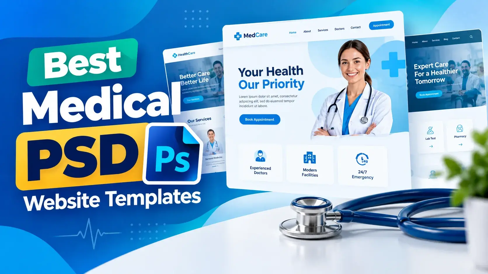 Best Medical PSD Website Templates 2026